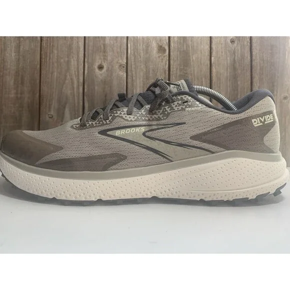 Brooks Divide 5 Trail Running Shoes Mens Size 12 London Fog/ Falcon - Picture 4 of 9